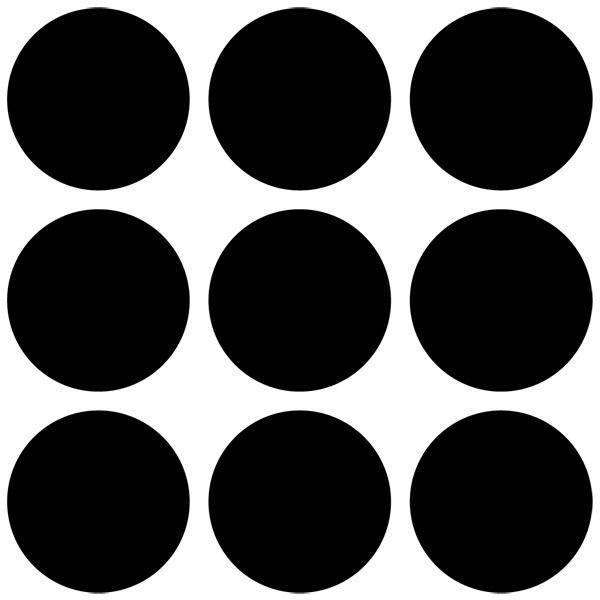 Stickers muraux: Set 9 cercles
