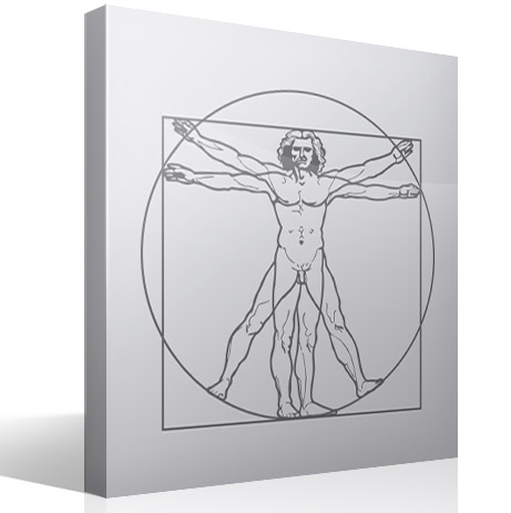 Stickers muraux: Homme de Vitruve, Da Vinci