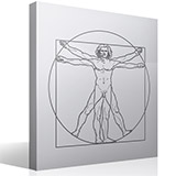 Stickers muraux: Homme de Vitruve, Da Vinci 3