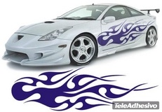 Autocollants: New Flaming 9 2