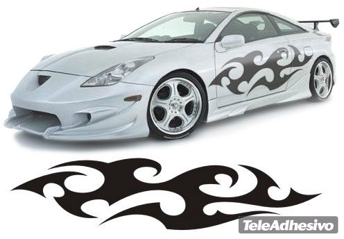 Autocollants: New Flaming 23