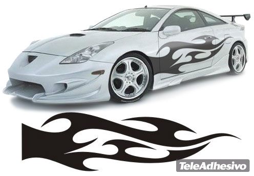 Autocollants: New Flaming 40