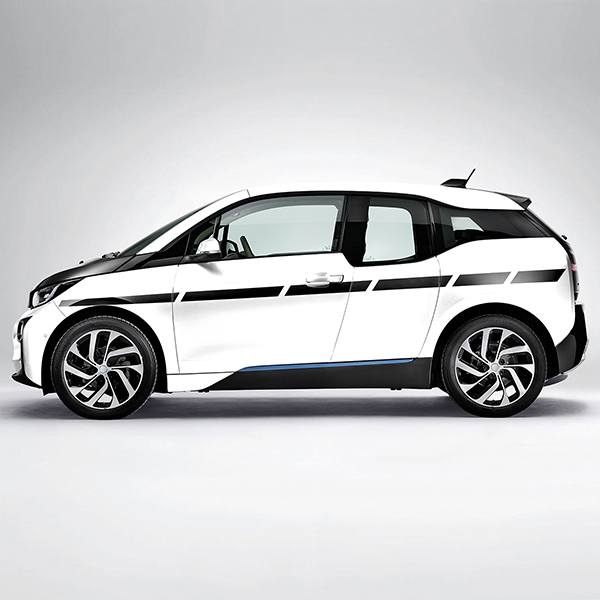 Autocollants: Kit d'autocollants lat&eacute;raux pour voiture