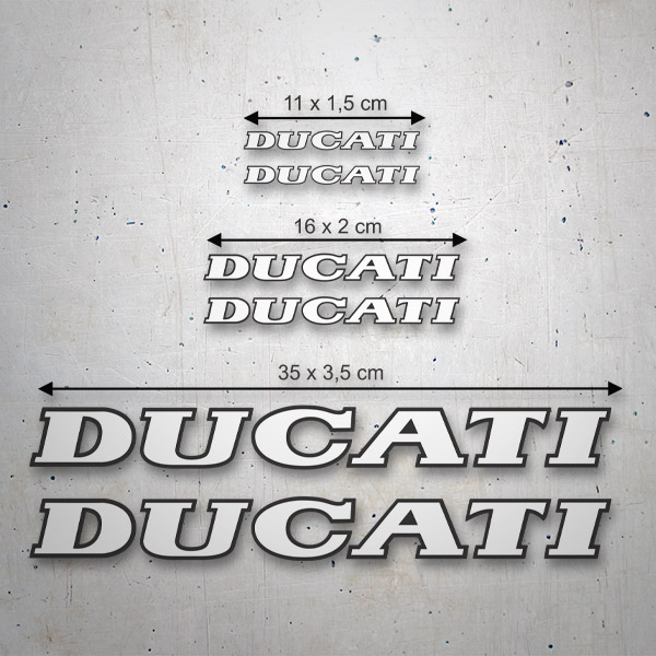 Autocollants: Kit 6X Ducati