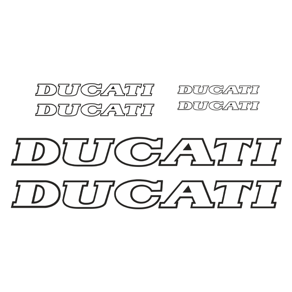 Autocollants: Kit 6X Ducati