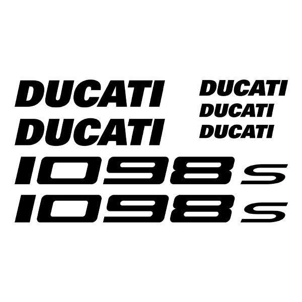 Autocollants: Kit 7X Ducati 1098s