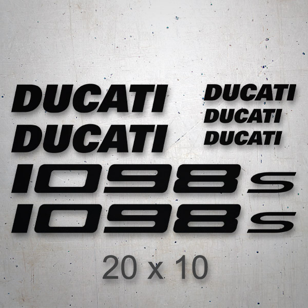 Autocollants: Kit 7X Ducati 1098s