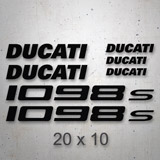 Autocollants: Kit 7X Ducati 1098s 2