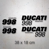 Autocollants: Kit 4X Ducati 998 2