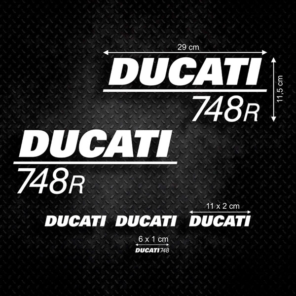 Autocollants: Kit 6X Ducati 748 R