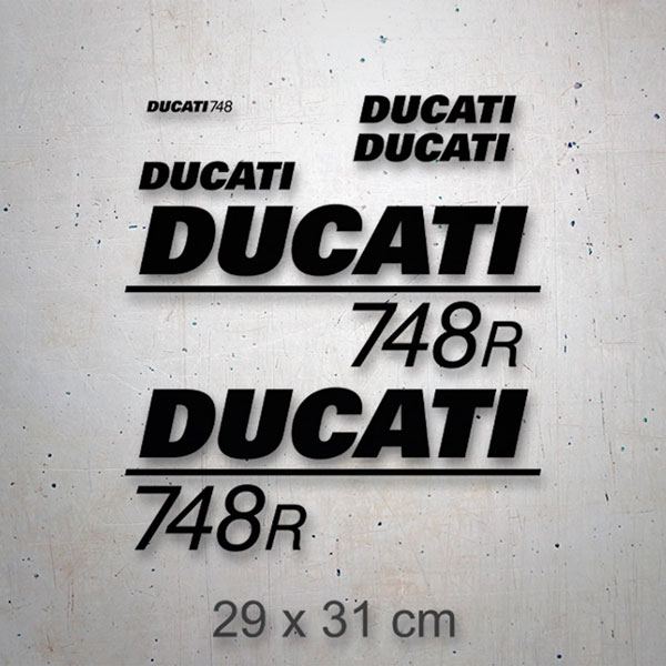 Autocollants: Kit 6X Ducati 748 R