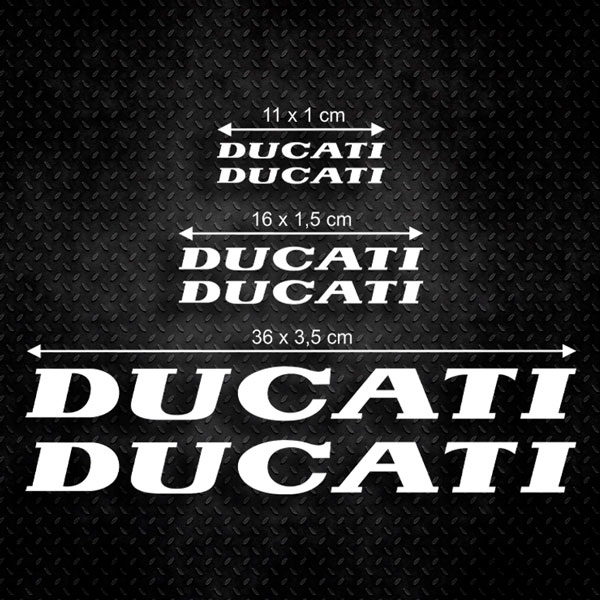 Autocollants: Kit 6X Ducati II