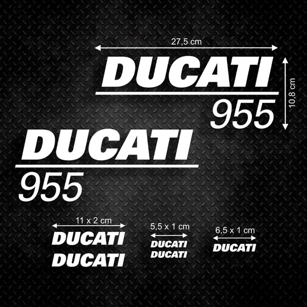 Autocollants: Kit 6X Ducati 955