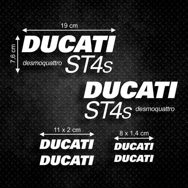 Autocollants: Kit 6X Ducati ST4s