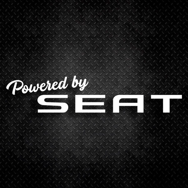 Autocollants: Powered by Seat