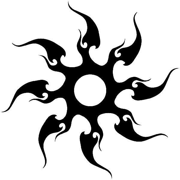 Autocollants: Soleil tribal