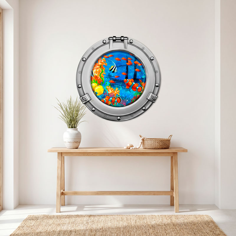 Hublot poissons-clowns et &eacute;pave 5