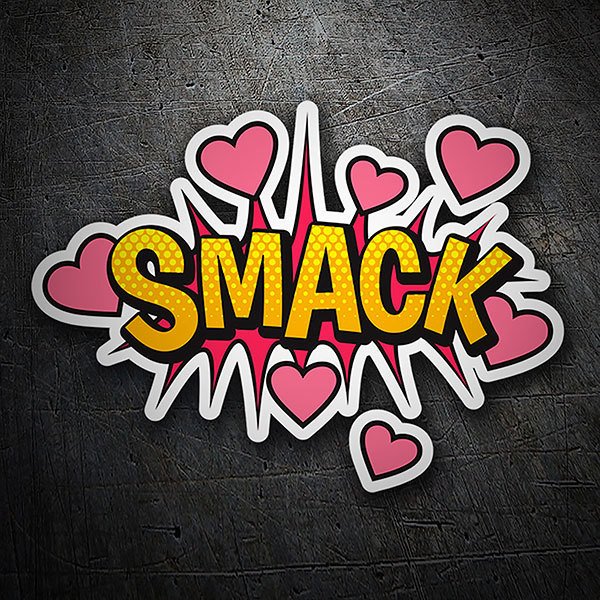 Autocollants: SMACK! jaune