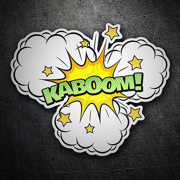 Autocollants: KABOOM! verdoyant