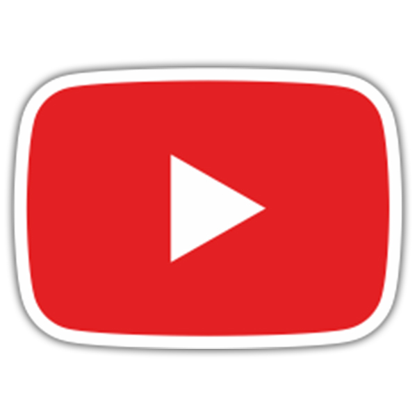 Autocollants: Youtube Play
