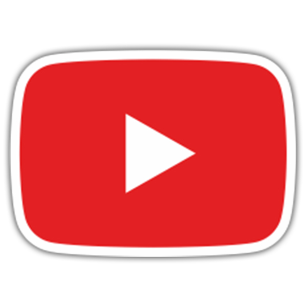 Autocollants: Youtube Play