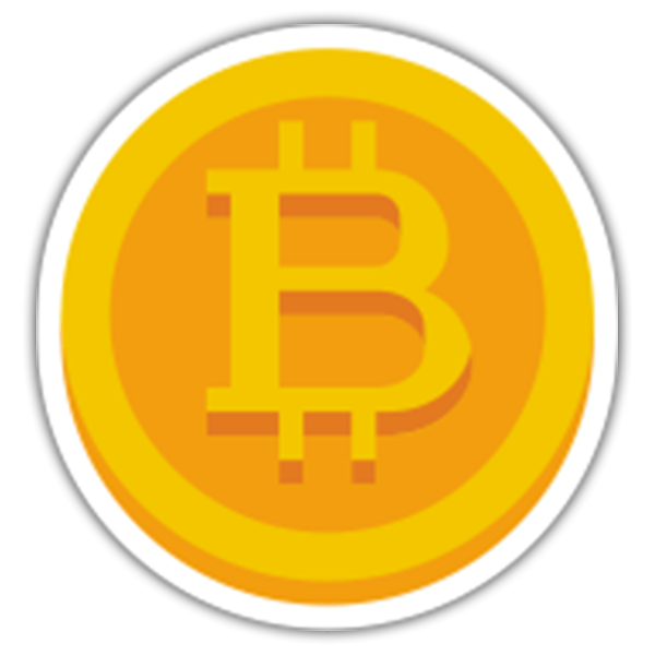 Autocollants: Bitcoin Symbol 0