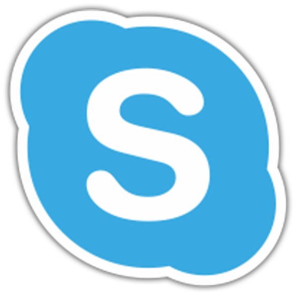 Autocollants: Skype Icône