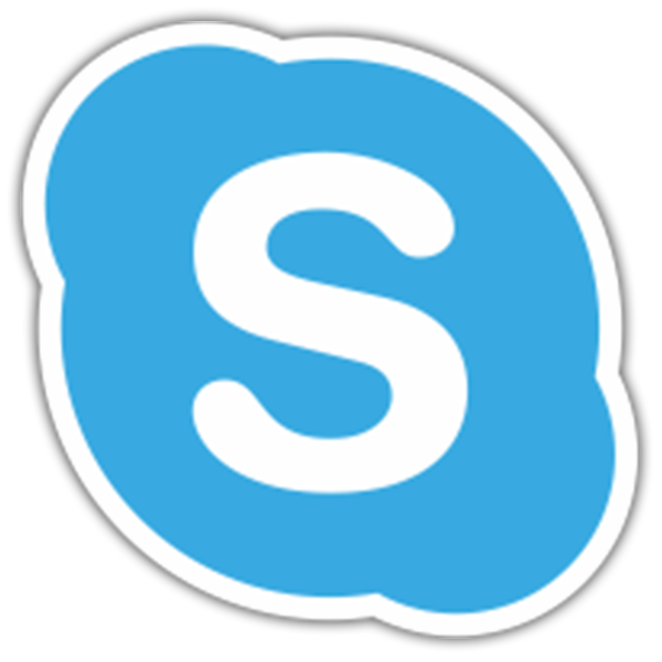 Autocollants: Skype Icône 0