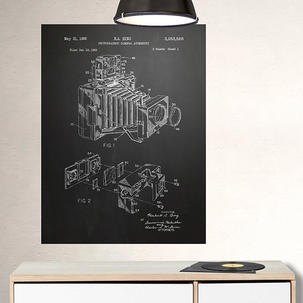 Poster Adhesif Brevet Appareil Photo Webstickersmuraux Com