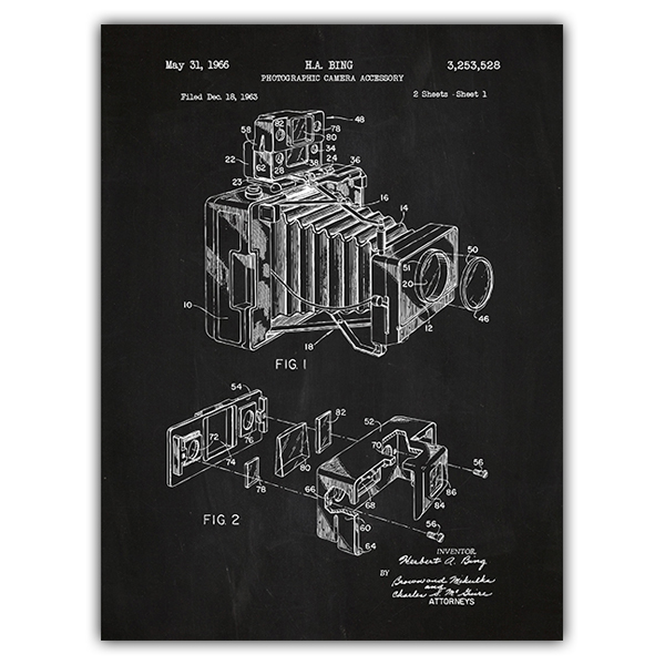 Poster Adhesif Brevet Appareil Photo Webstickersmuraux Com