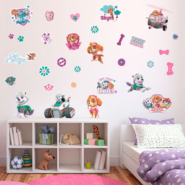 Stickers pour enfants: Pat Patrouille Girl Pup