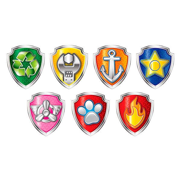 Lot de 10 stickers autocollants - Badge Patrouille - Bobidibou