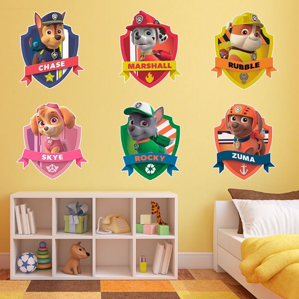 Stickers pour enfants: La patrouille canine au complet