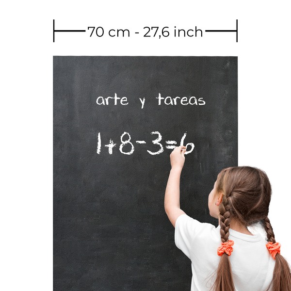 Stickers muraux: Feuilles tableau noir 70 cm.