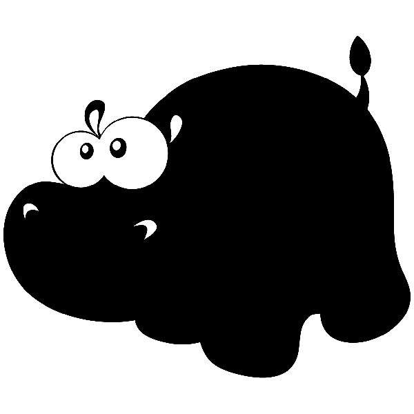 Stickers pour enfants Hippopotame