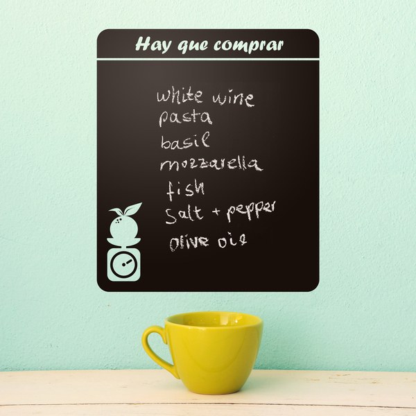 Stickers muraux: Chalkboard Liste de courses