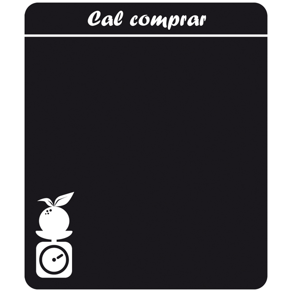 Stickers muraux: Chalkboard Liste de courses catalan