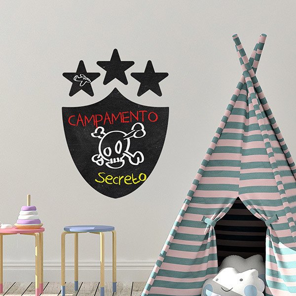 Stickers pour enfants: Tableau Noir bouclier