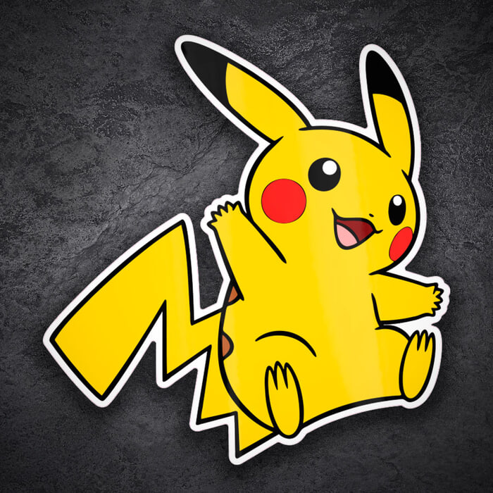 Autocollants: Pikachu corps entier Pokémon