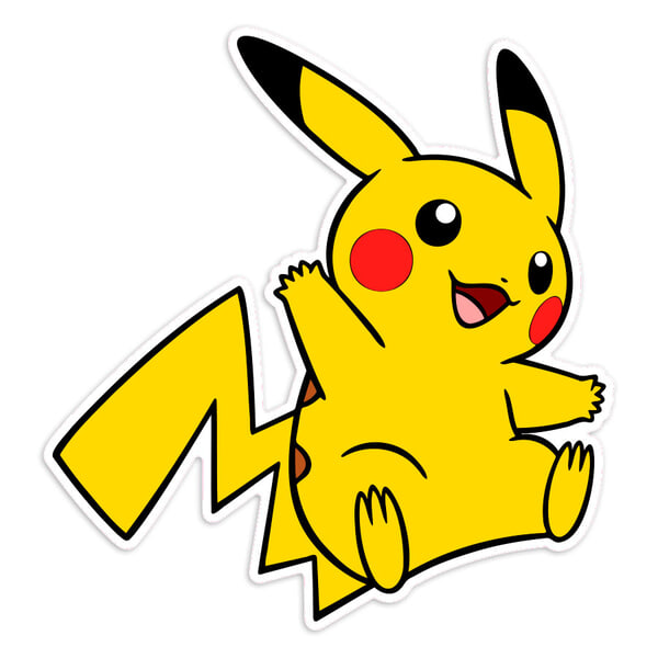 Autocollants: Pikachu corps entier Pokémon