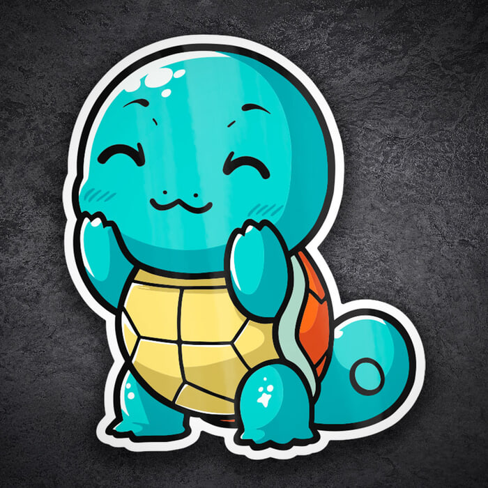 Autocollants: Carapuce Chibi Pokémon