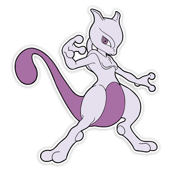 Autocollants: Mewtwo Puissance Psychique Classique