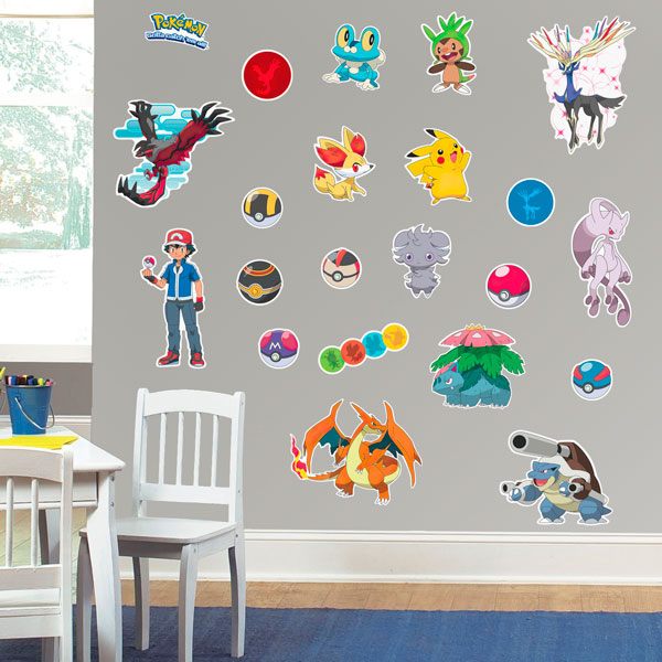 Stickers pour enfants: Set 22X Pokémon Caractères
