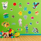 Stickers pour enfants: Set 22X Pokémon Caractères 4