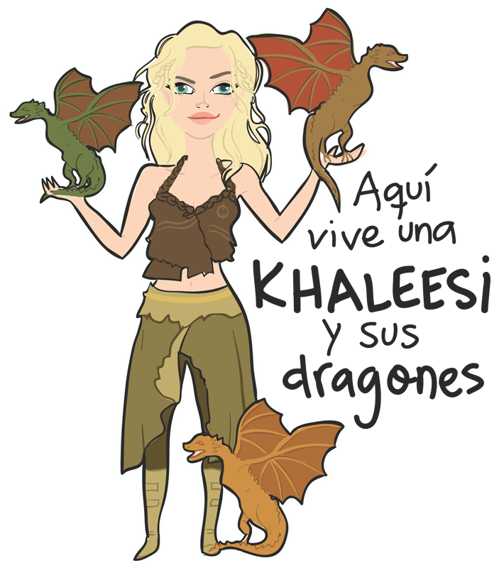 Stickers pour enfants: Khaleesi et dragons 0