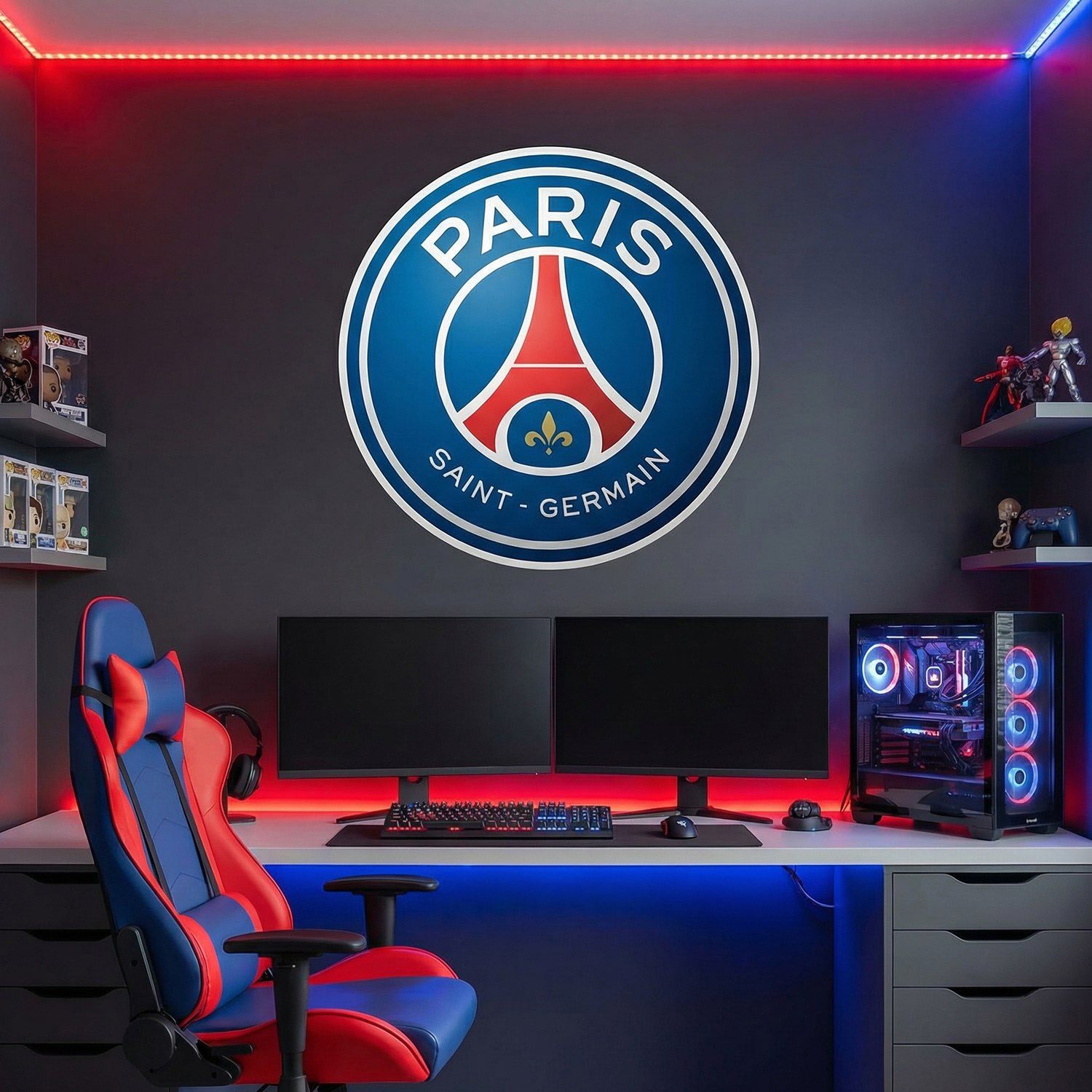 Stickers muraux: Armoiries de Paris Saint Germain