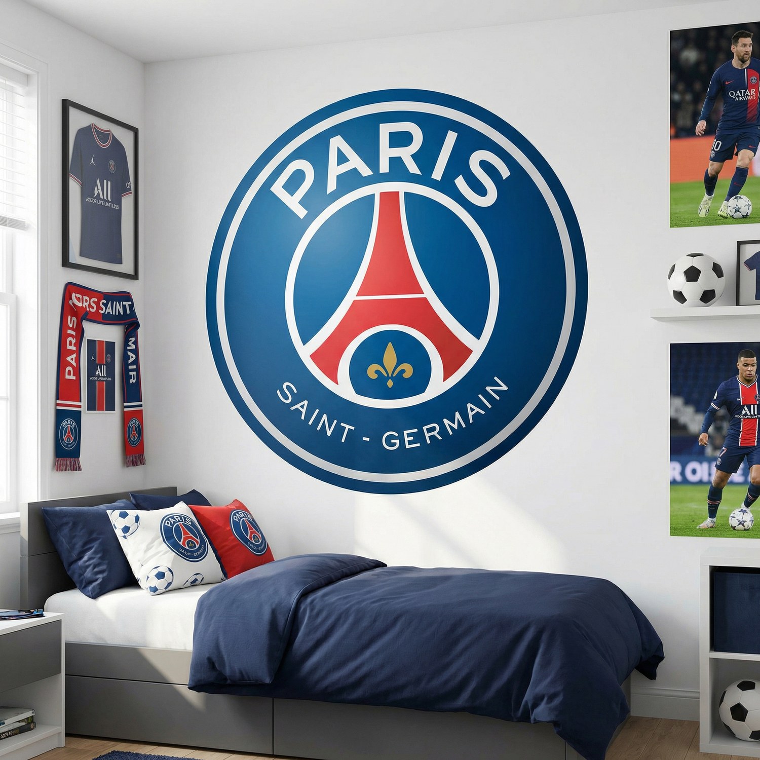 Stickers muraux: Bouclier du PSG