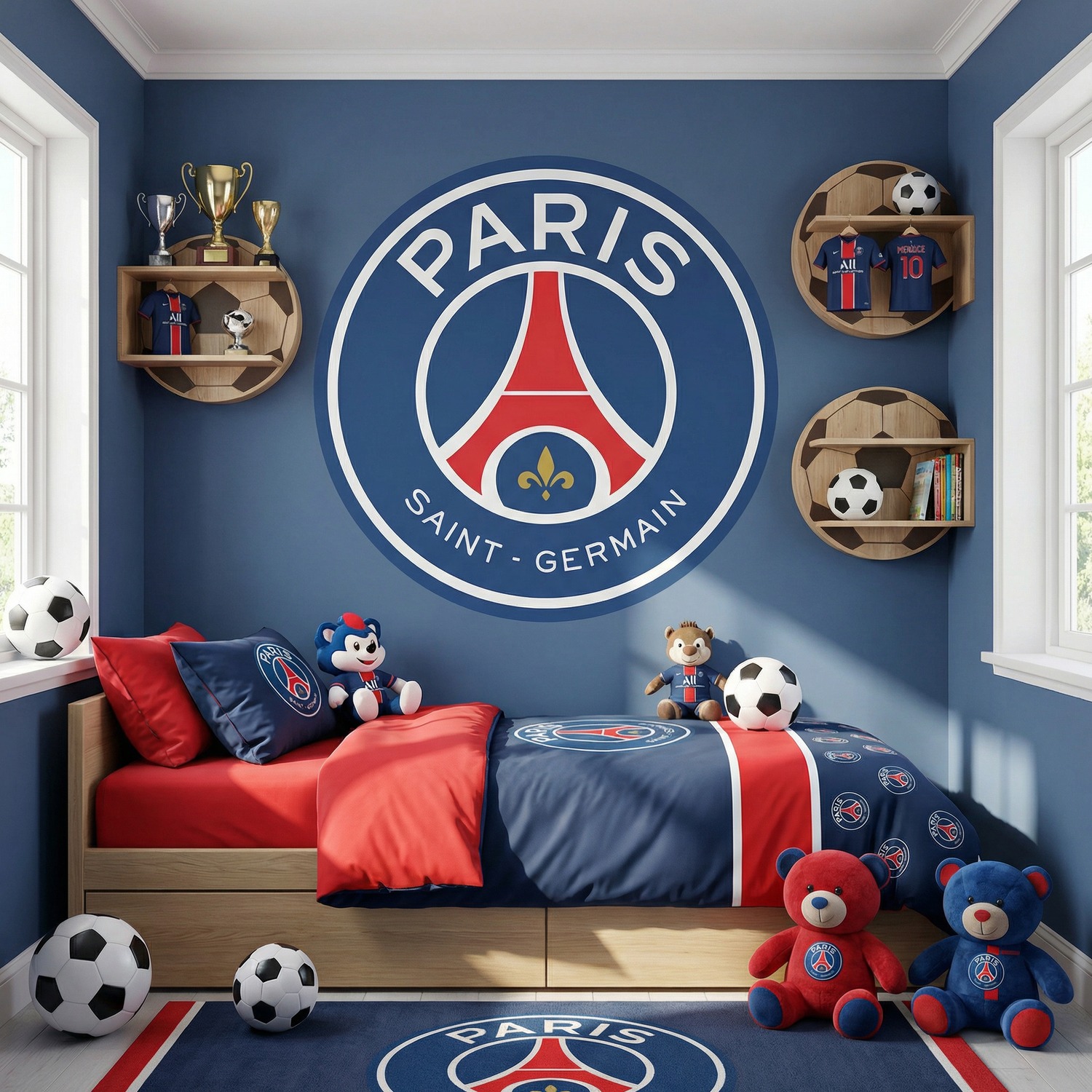 Stickers muraux: Bouclier du PSG