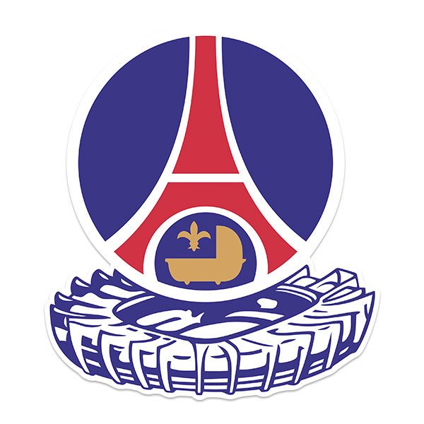 Stickers muraux: PSG Année du bouclier 1982