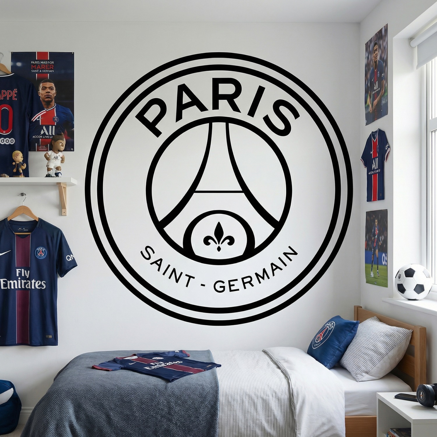 Stickers muraux: Armoiries du Paris Saint-Germain Football Club